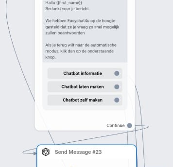 Standaard antwoord chatbot 