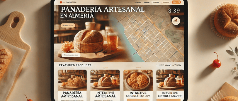 Sitio web optimizado para SEO local con mapa interactivo y palabras clave locales.