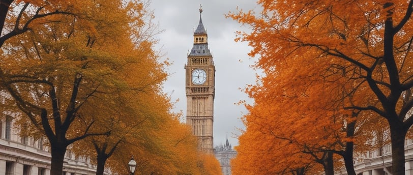 London in the fall season