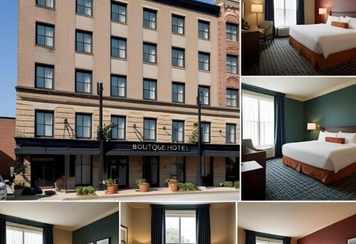 boutique hotels in Nashville pictures from outside and inside