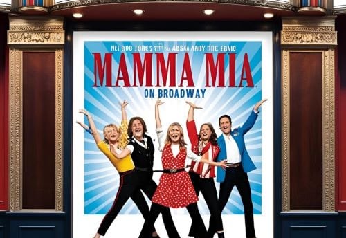 a movie poster for the broadway theatre