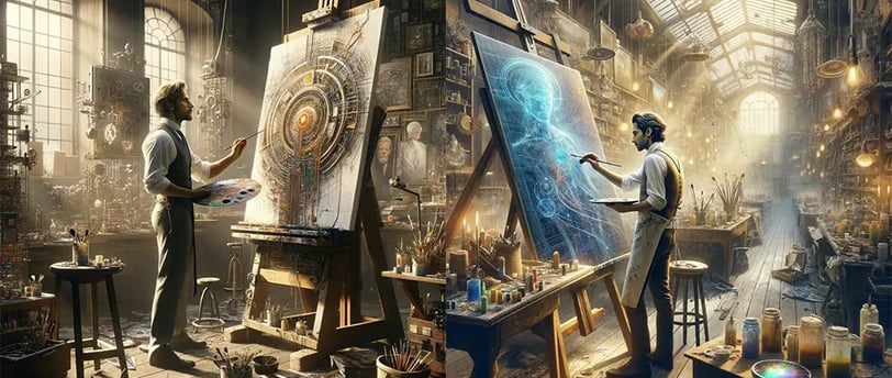 deux artistes qui par leurs imagination tentent de se différencier des autres