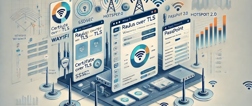 An illustration showcasing the configuration of an Aruba Wireless LAN Controller for WayFi integrati