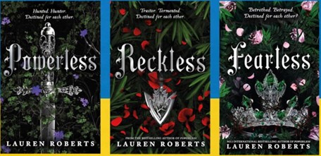 imagens das capas dos livro da saga Powerless