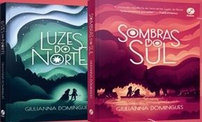 imagens das capas dos livro da saga Luzes do Norte