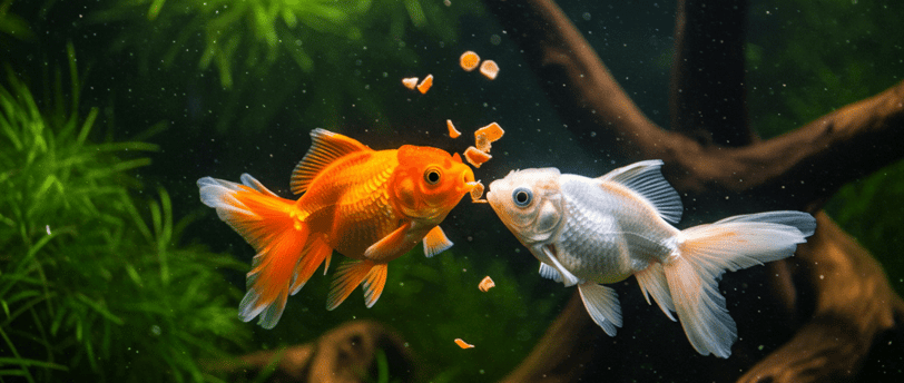 Alimentación peces acuario