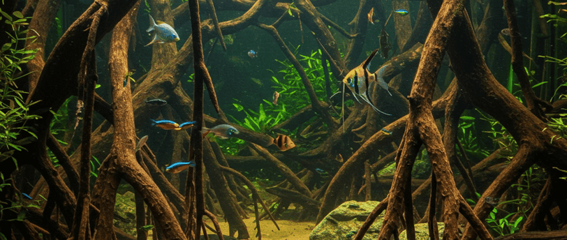 Troncos para acuario