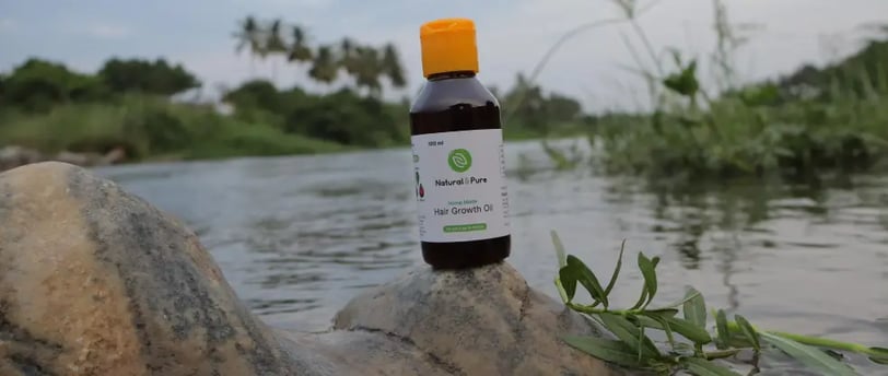 Natural oils and herbs for promoting healthy hair growth
