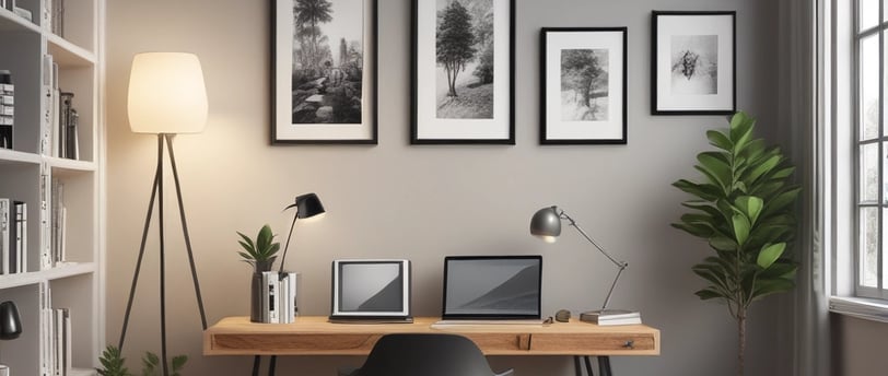 Man sitting at kitchen table watching something on his Surface laptop drinking coffee