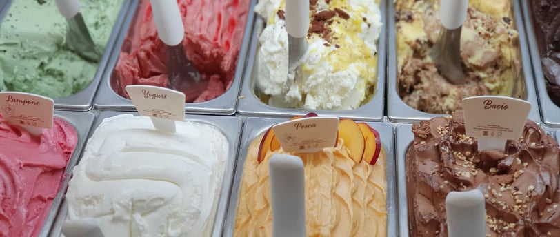 Variedad de helados