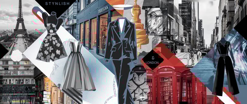 a collage of different fashion capitals