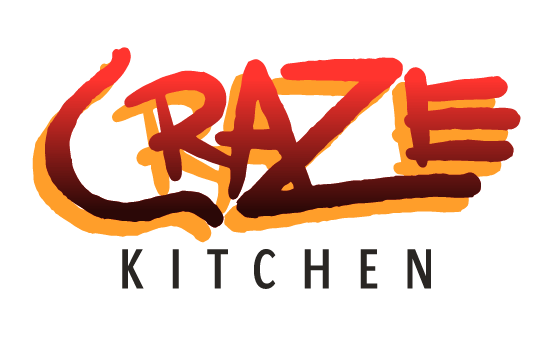 a logo for a restaurant called craze