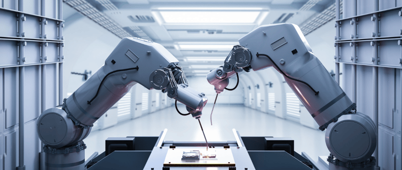 Robots use in manufacturing automation