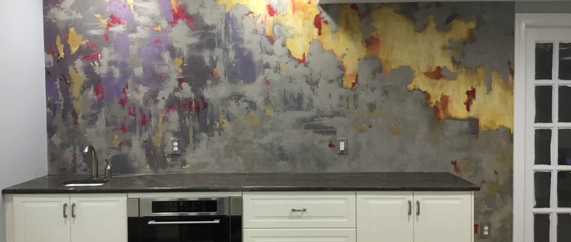 plaster and hand painted plaster wall finish by marcine in warminster, pa
