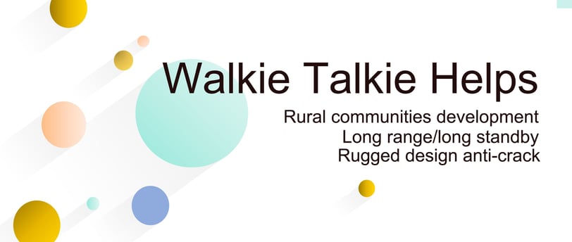 Long range walkie talkie with rugged design KN-Q25