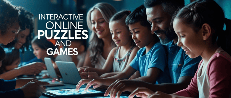 Adults and Children Playing Online Games