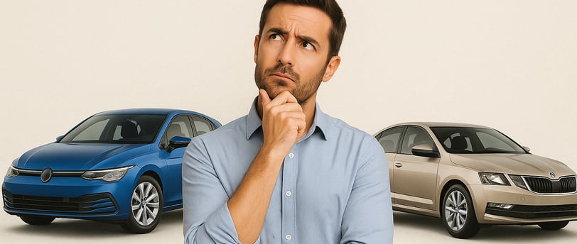 Gráfico comparativo de costes entre renting y compra de coche en 2025, mostrando las diferencias en 