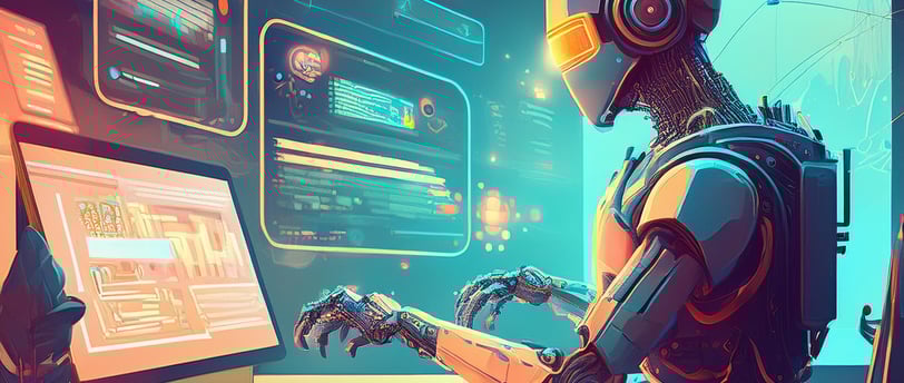 un robot IA qui crée un site web