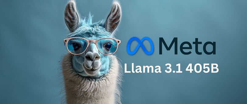 a llama with glasses and a llama in front of a blue background