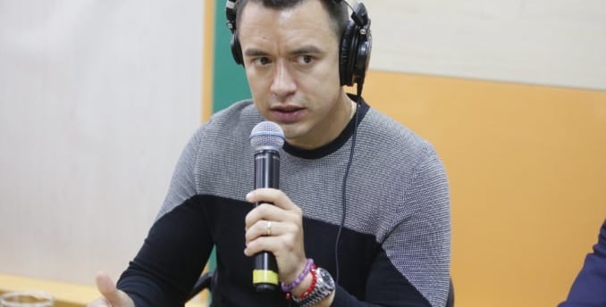 Show mediático: Noboa y su intento desesperado por salvar su imagen en la radio