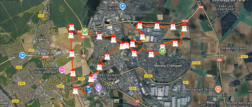 Runs de Sénart 2025 parcours 23 km