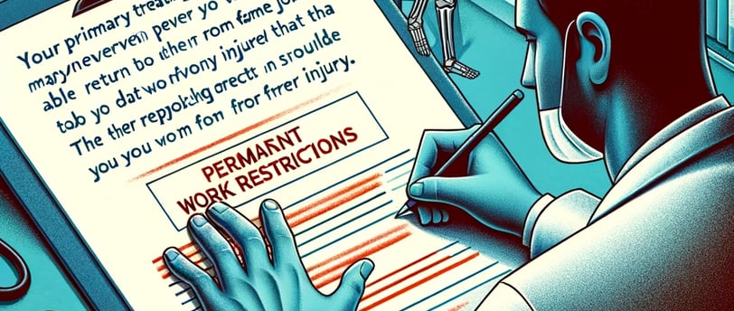 a doctor's office desk with a skeleton in the background