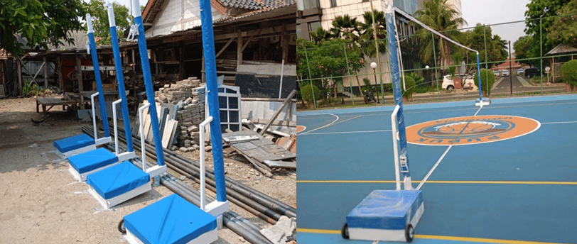 tiang voli portable