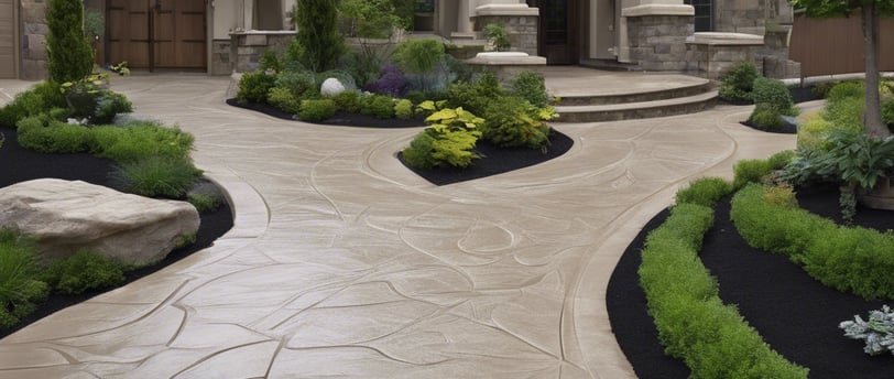 Concrete walkway