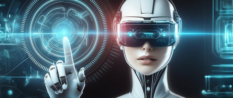a woman in a futuristic suit with a futuristic headgear