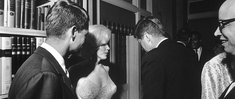 J. F. Kennedy and Marilyn Monroe