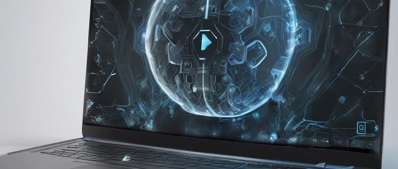 black and gray laptop computer turned on