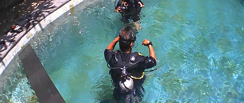 Arabic dive course session in Bali #OpenWaterArabic #DiveCourseBali