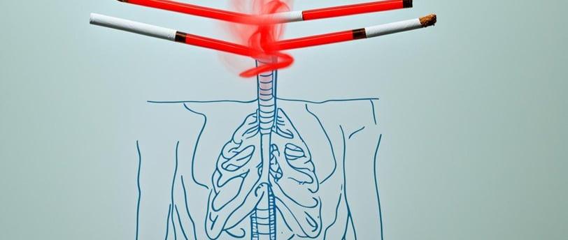 a drawing of a human skeleton with cigarettes and cigarettes
