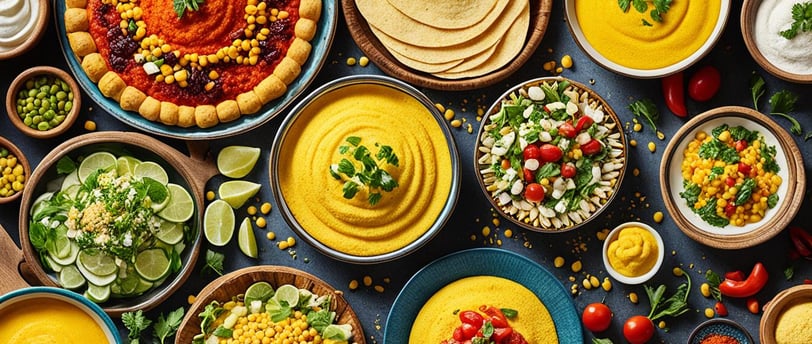 a variety of different types of food in bowls