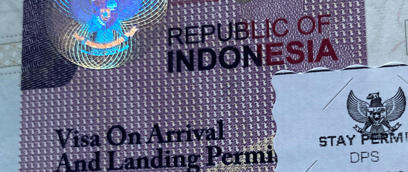 Indonesian visa on arrival step by step process