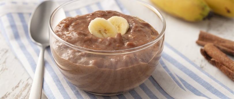 Receita de Doce Fitness de Chocolate com Banana