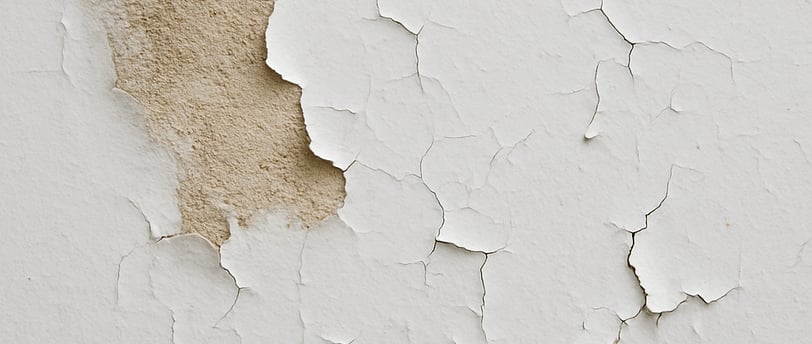 Wall damage caused by lack of primer – painting issues often seen in London homes