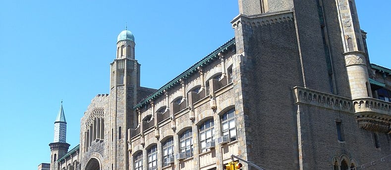 Yeshiva University main building, where many of the abuses are alleged to have occurred.