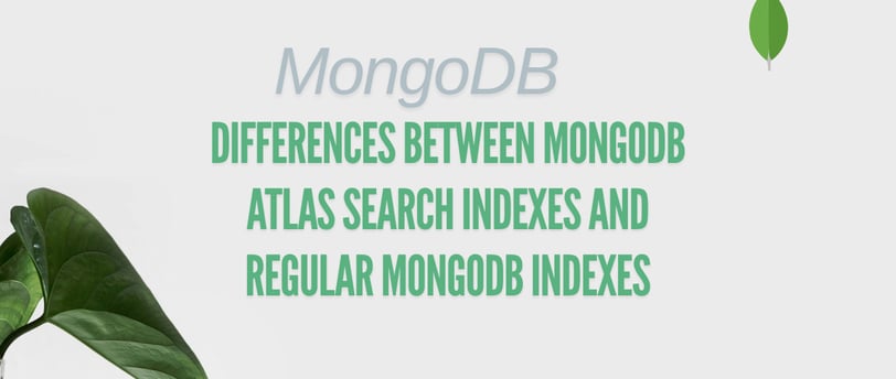 Differences Between MongoDB Atlas Search Indexes and Regular MongoDB Indexes