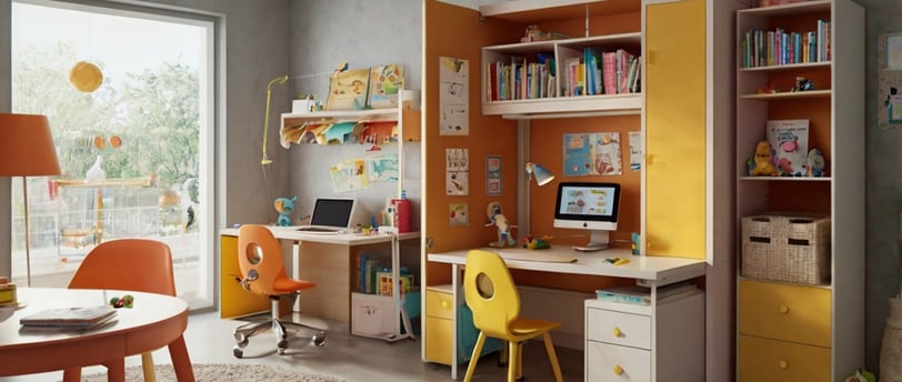 Escritorios elevables para niños