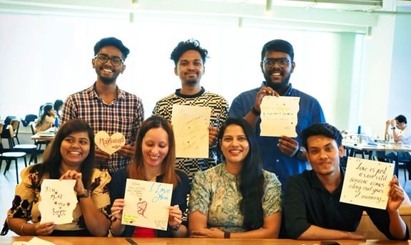 team building workshop in office