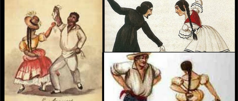 marinera limeña en dibujo
