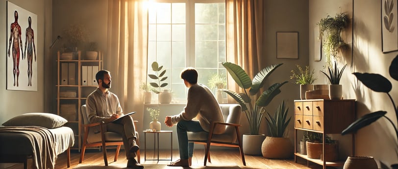 warm, inviting room, illustrating the the concept of trauma-informed care in treatment