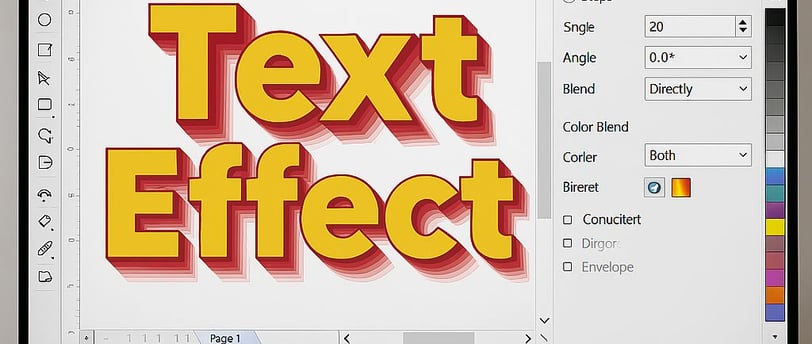 Creating Text Effect in CorelDraw