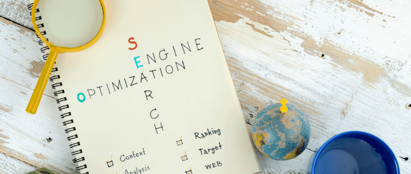 a notebook with a magnifying magnifying magnifying magnifying