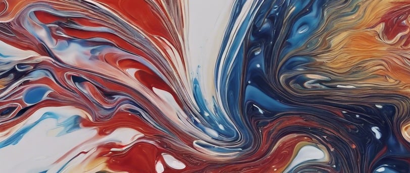 a close up of a painting with lots of bubbles