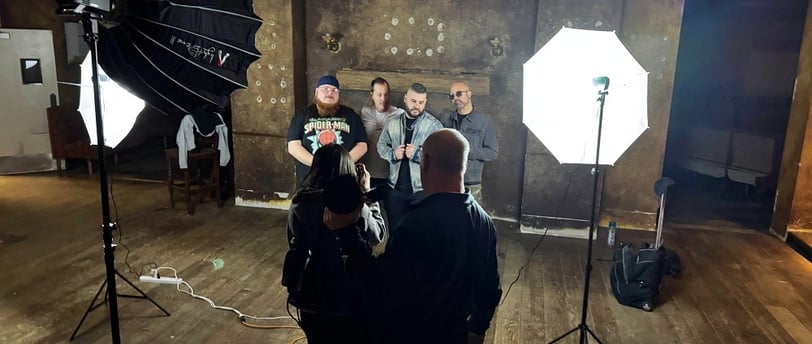 GoodMan Fiske Band Photo Shoot in ACX1 Studio Atlantic City NJ