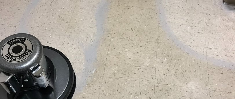 "Tile cleaning in Daytona Beach, FL in a small dental office by TEC Floor Services."