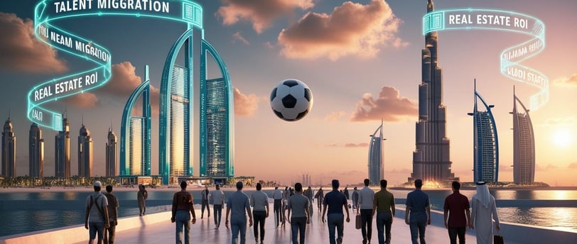 Dubai and Saudi skylines attracting global talent and investors amid geopolitical conflict