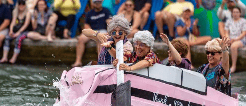 New Braunfels Toob Chute Cardboard Boat